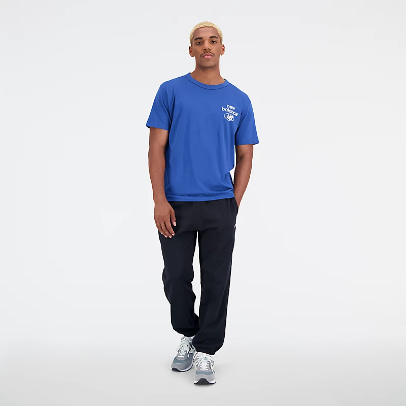 Męska koszulka z krótkim rękawem Essentials Reimagined Cotton Jersey – ATLANTIC BLUE