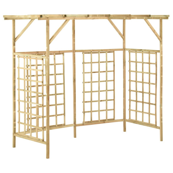 Pergola Brąz 200 x 80 x 168 cm Drewno sosnowe vidaXL
