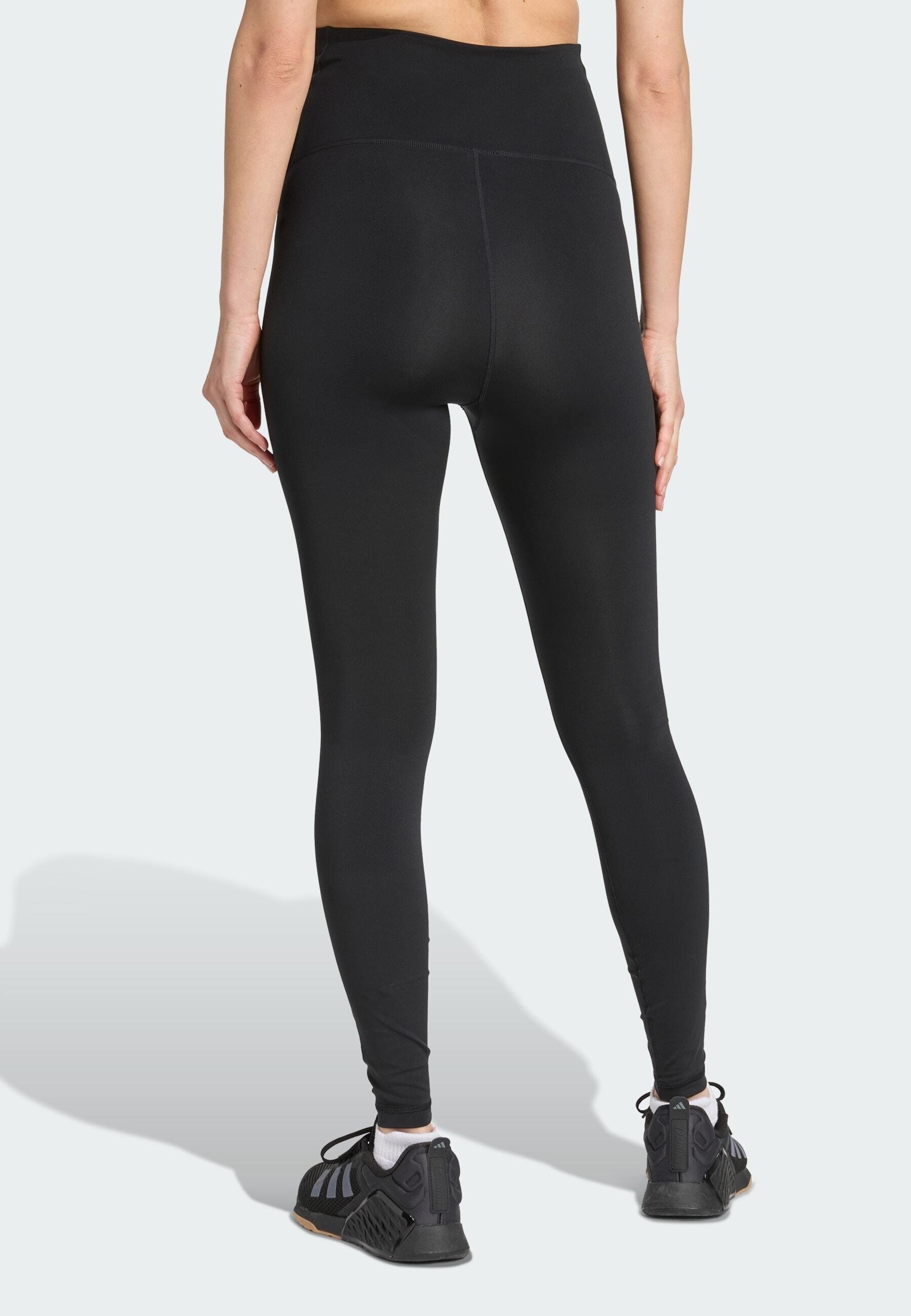 adidas Performance OPTIME ESSENTIALS MATERNITY - Retuusid - must/süsinikhall