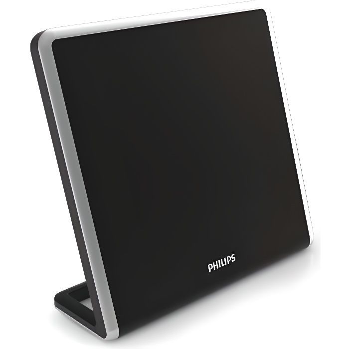 Antena de TV digital - PHILIPS - SDV7220/12 - Amplificación de 49 dB - Recepción de 360 grados - Diseño ultradelgado