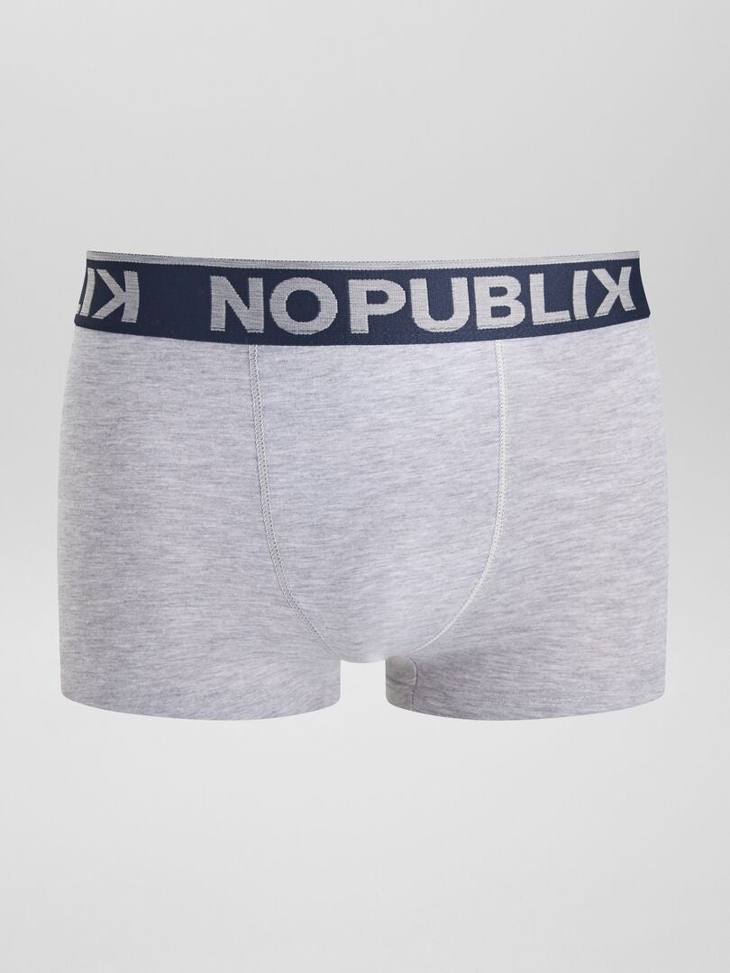 Set van 3 'No Publik' boxershorts - ROZE