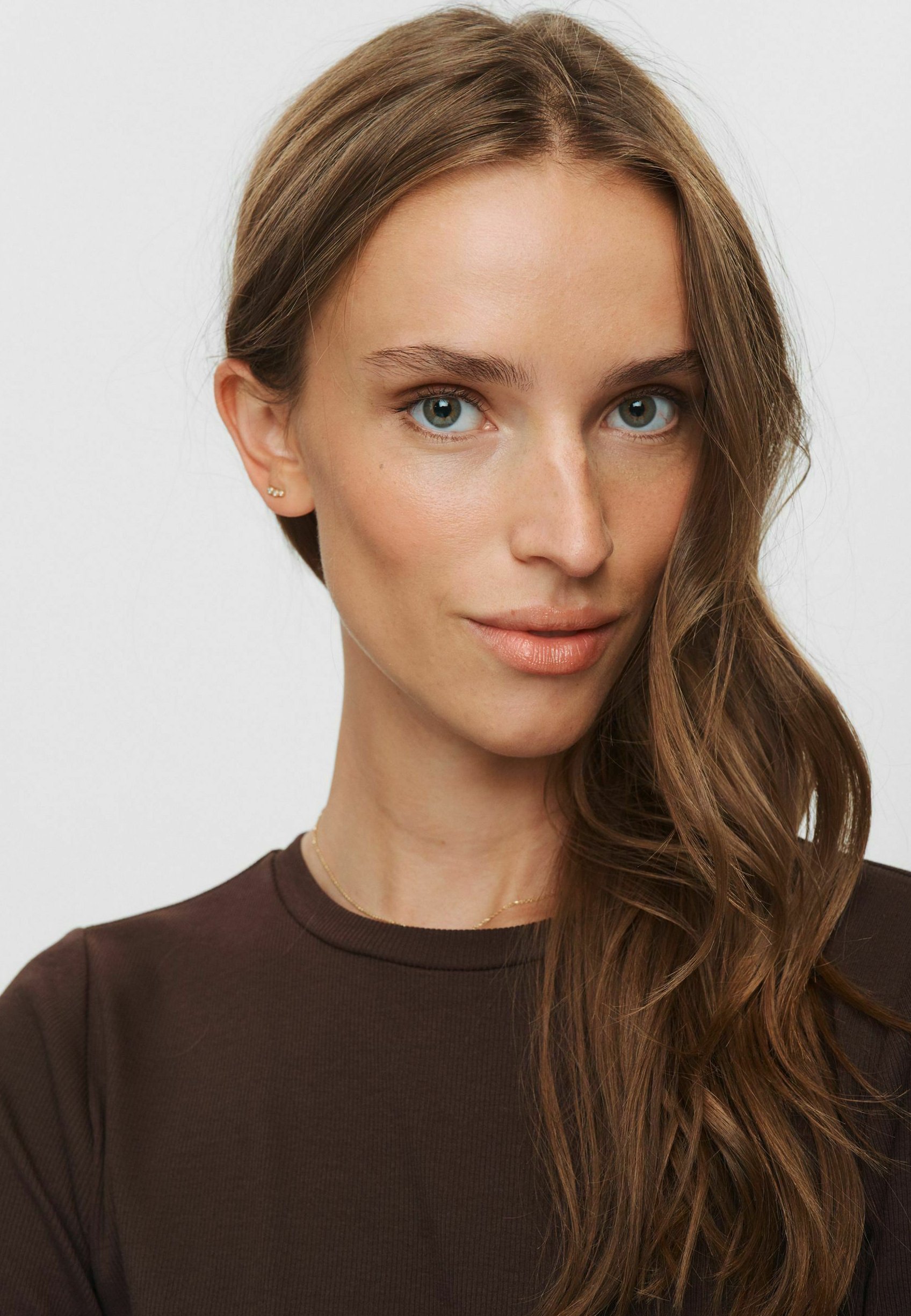 Blusa de manga comprida Nümph NURILEY LS - cor café preto