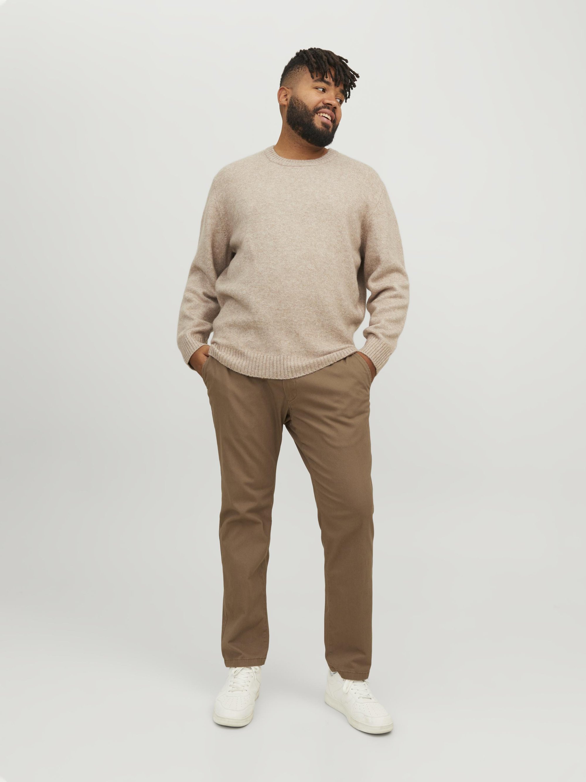 Jack & Jones JPSTMARCO JJDAVE LC NOOS PLS - Chinos - otter