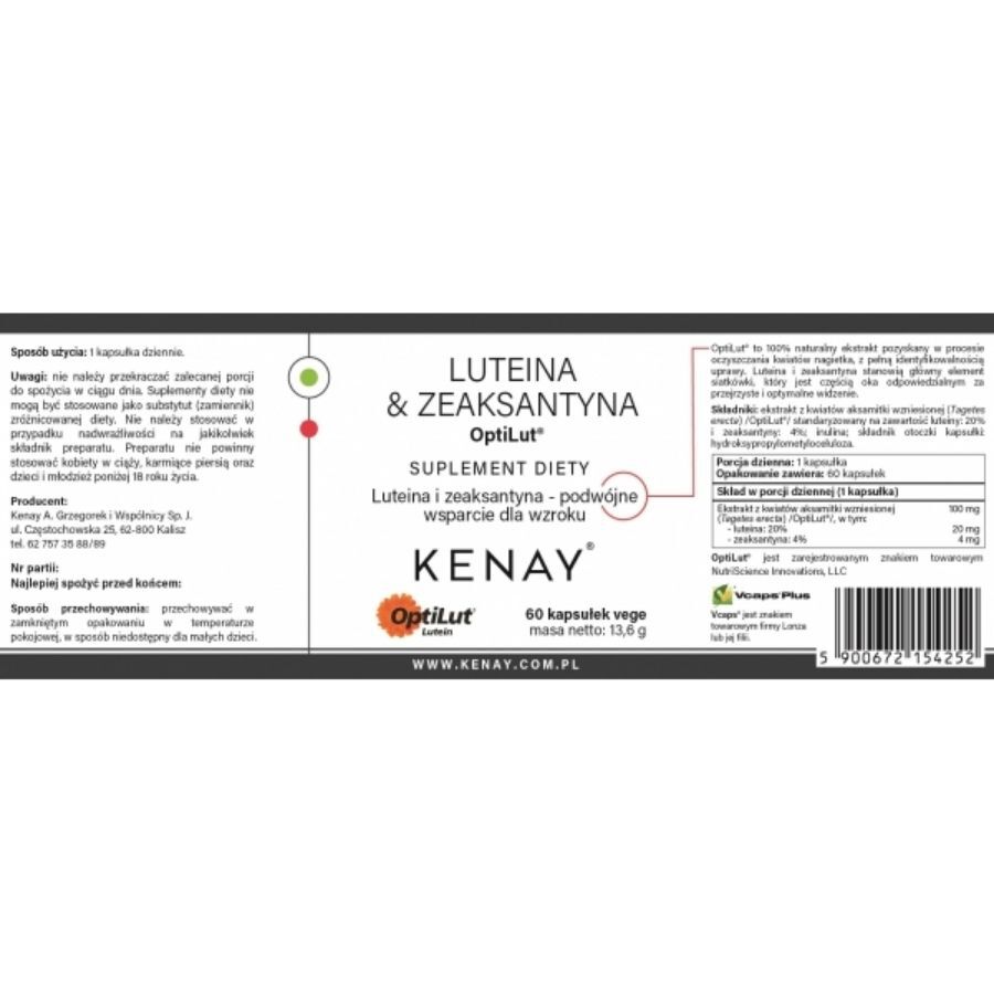 Kenay Lutein Zeaxanthin Opti Lut