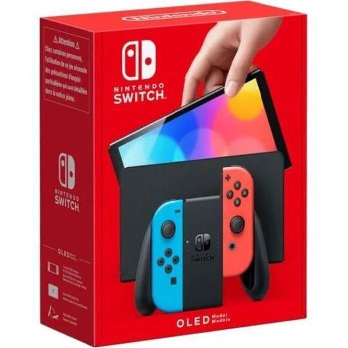 Consola Nintendo Switch - Modelo OLED • Azul neón y rojo neón