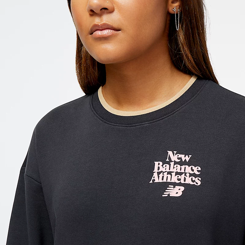 NB Athletics 70s Run Damen-Sweatshirt mit Rundhalsausschnitt - PHANTOM