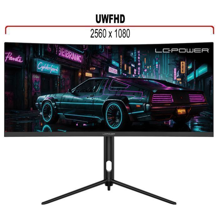 Monitor curvo para PC - LC-Power - LC-M30UWFC - 30 polegadas - Ultrawide Full HD 2560x1080 - 200Hz - 1ms