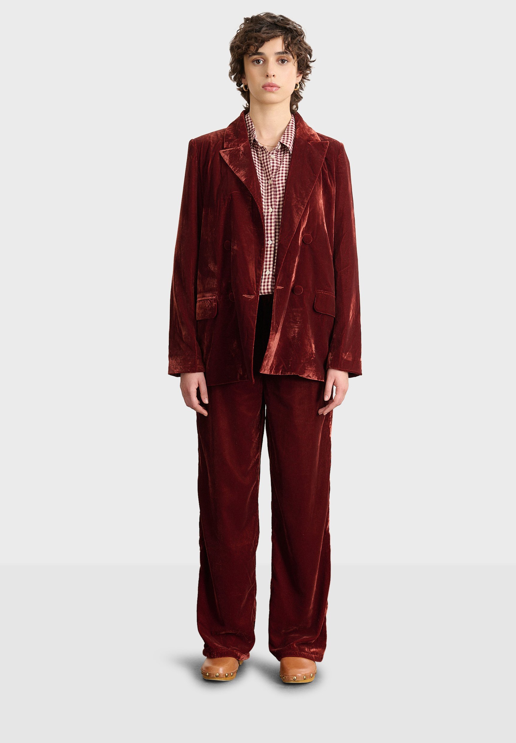 Garance Paris SLACKS KLAYA - Broek - bordeauxrood