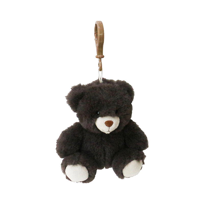 FunToys mini bamse med klips sort