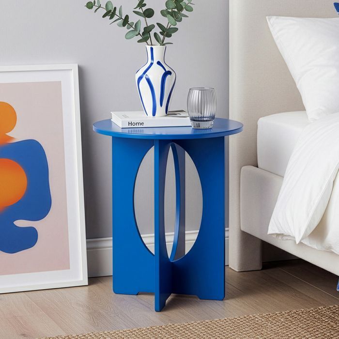 Tavolino Podeldsvin 49 x 40 cm blu royal
