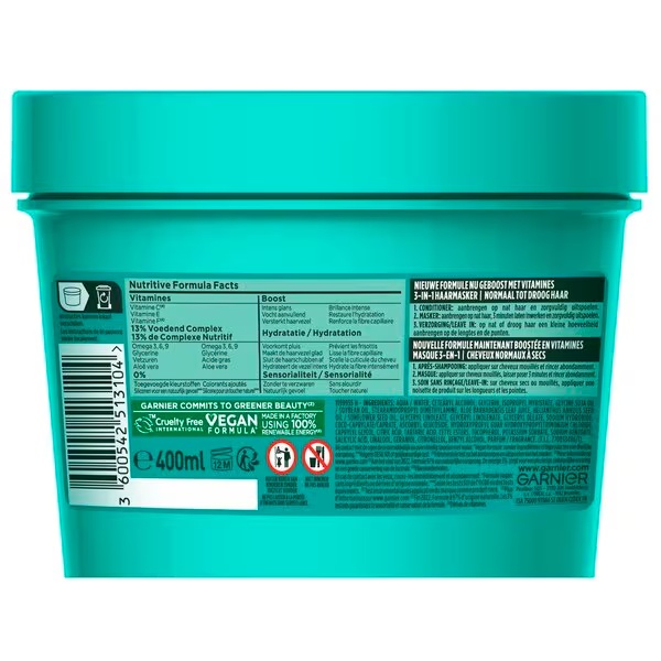 Garnier Fructis Hairfood Aloe Vera maska za kosu<br>400ml