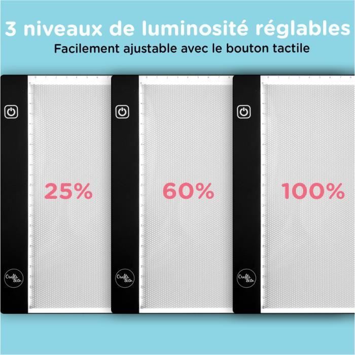 Tablette Lumineuse A4 - Noir