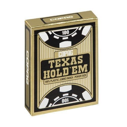 Baraja de cartas de póker - CARTAMUNDI - Texas Hold'em Gold - 100% plástico - Unisex