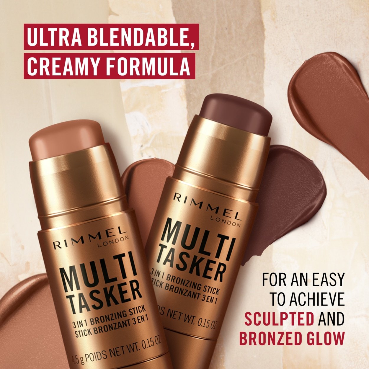 Rimmel London Highlighter Multi Tasker 3 v 1 bronzer v stiku - 4,5 g