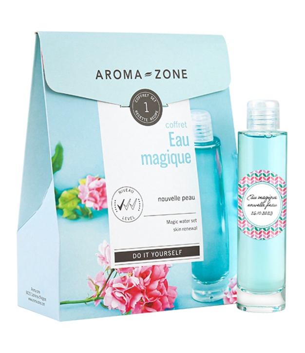 Zelfgemaakte cosmeticaset. Magisch water voor een nieuwe huid.
