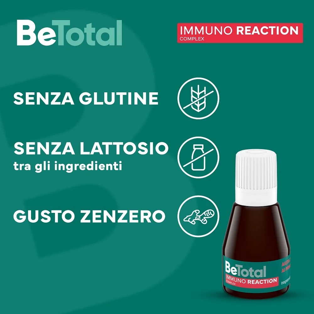 BE-TOTAL Be-Total Immuno Reaction 8 flacons Complément alimentaire Défense immunitaire Vitamine C