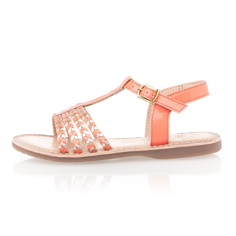 Sandalias rosas para niña / Zapatos de punta abierta
