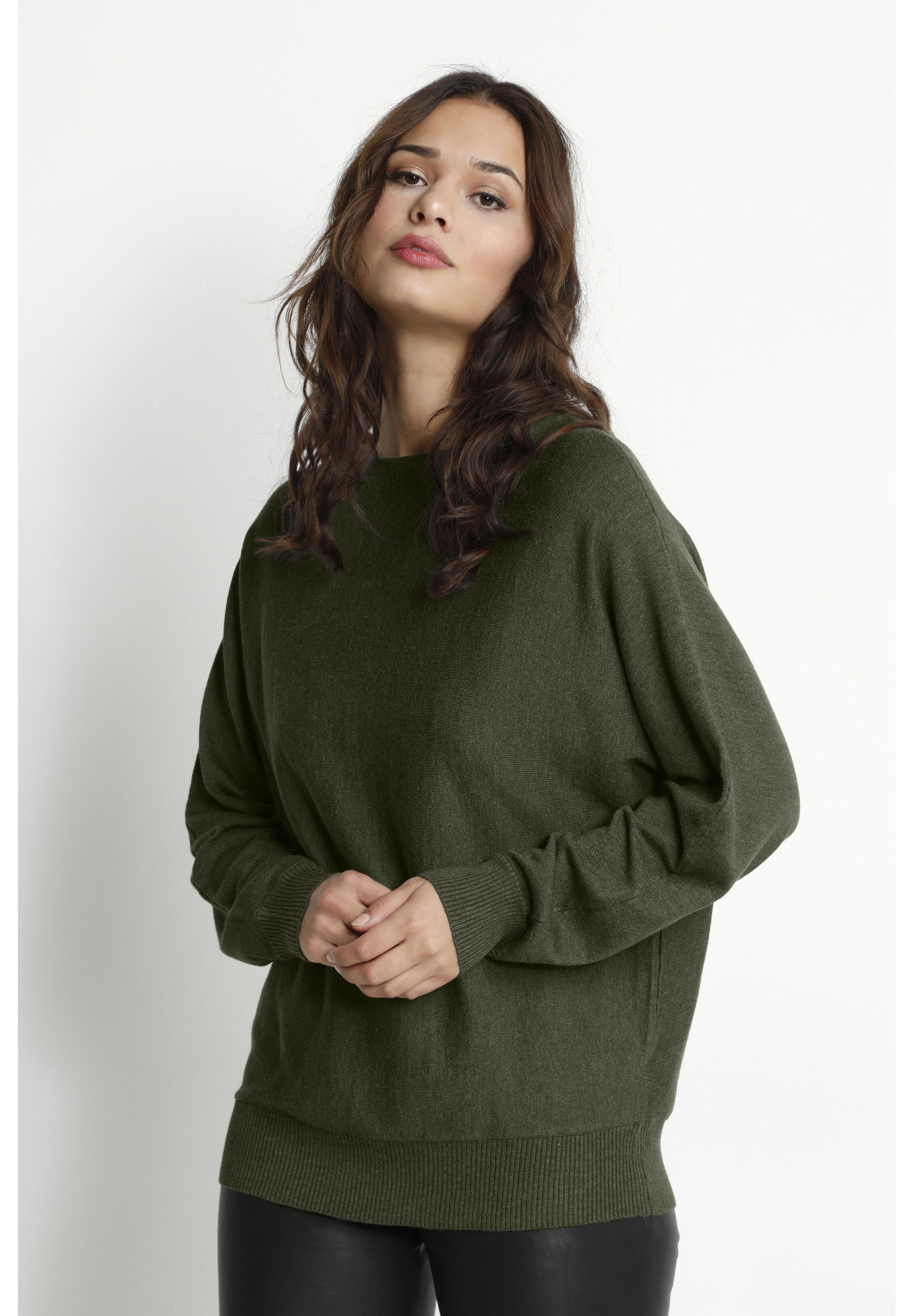 Culture BATWING - Pull - olive moucheté