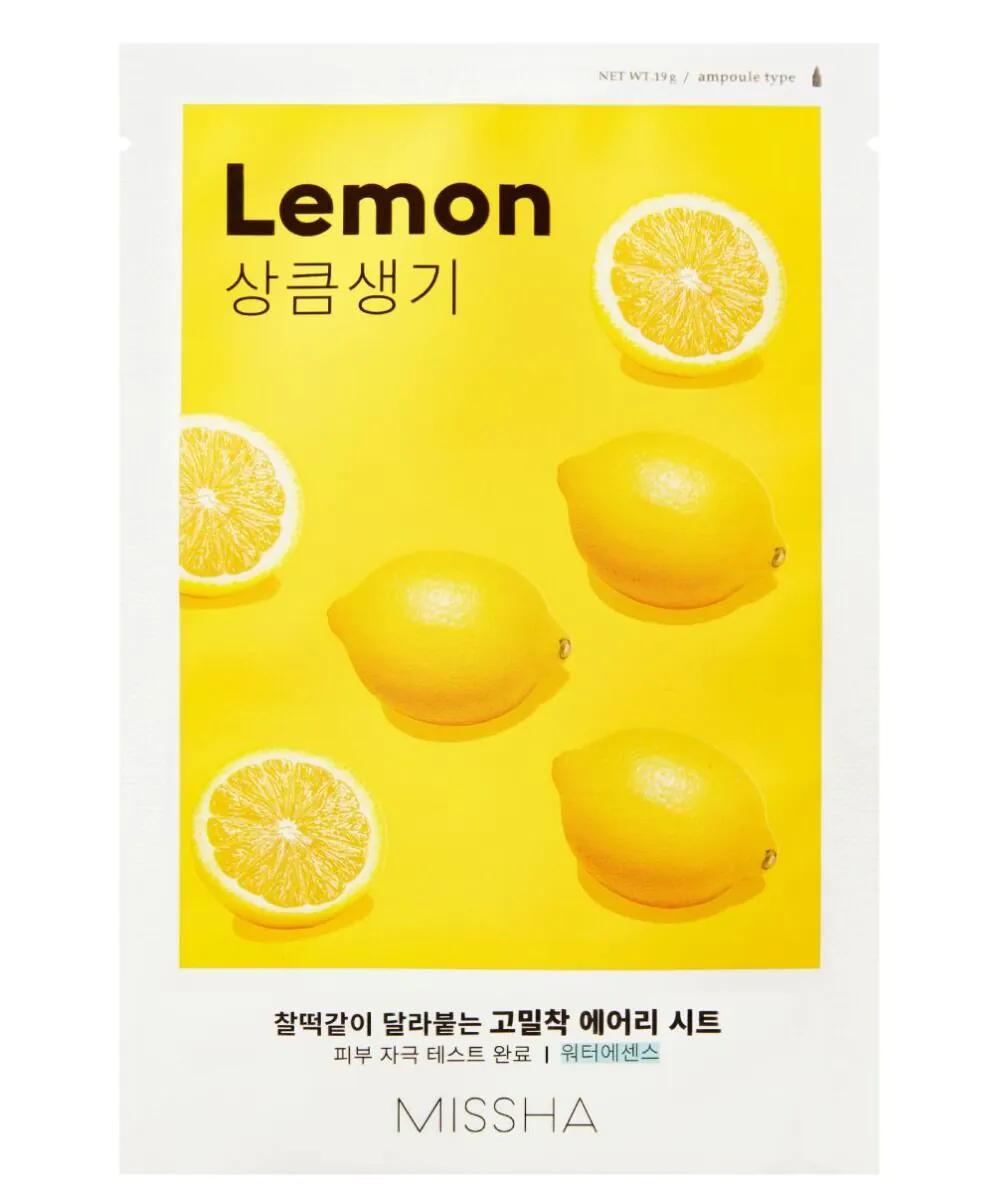Missha Airy Fit Maska w płachcie, Lemon