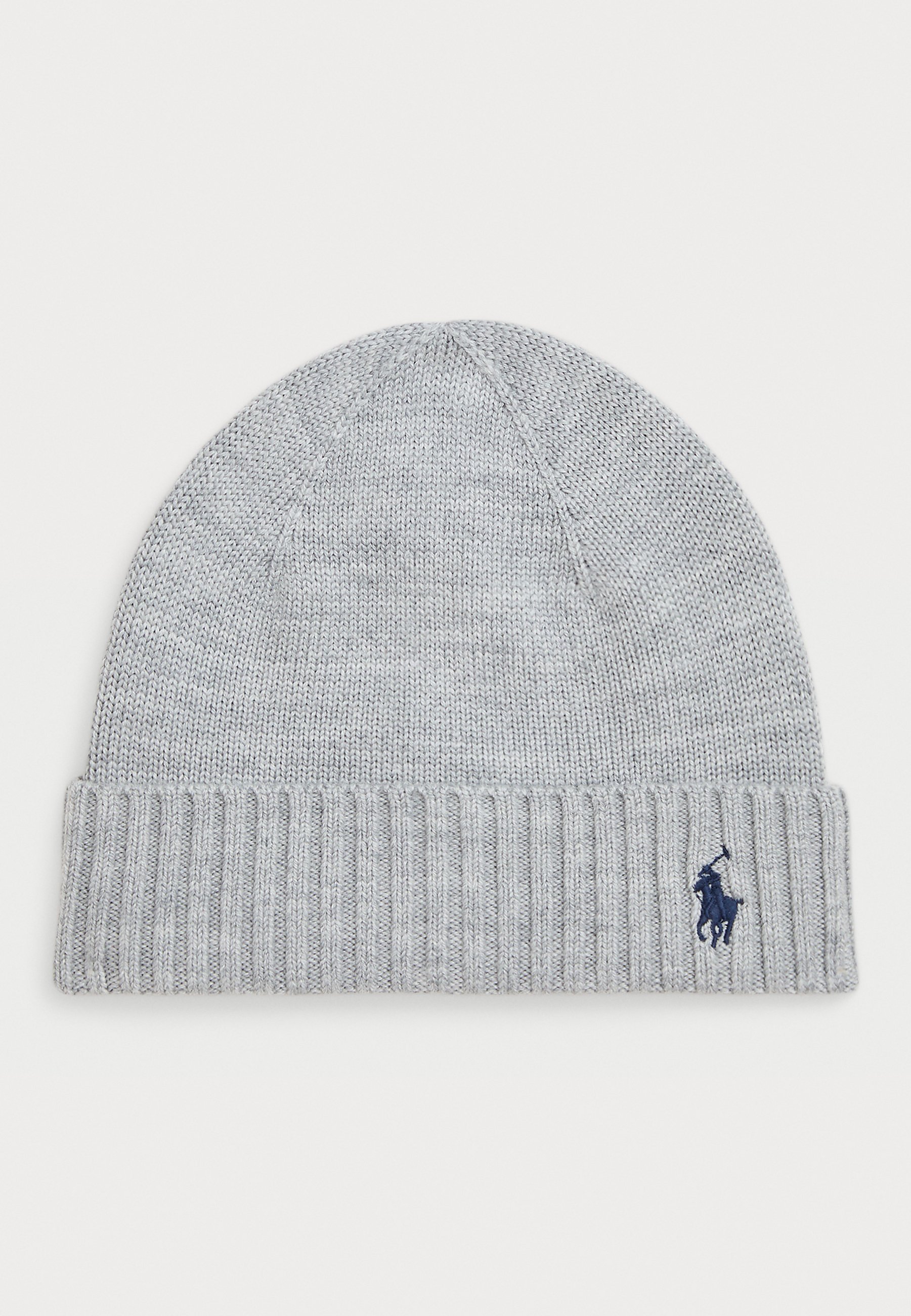 Polo Ralph Lauren wollen muts unisex - Beanie - golf lichtgrijs gemêleerd