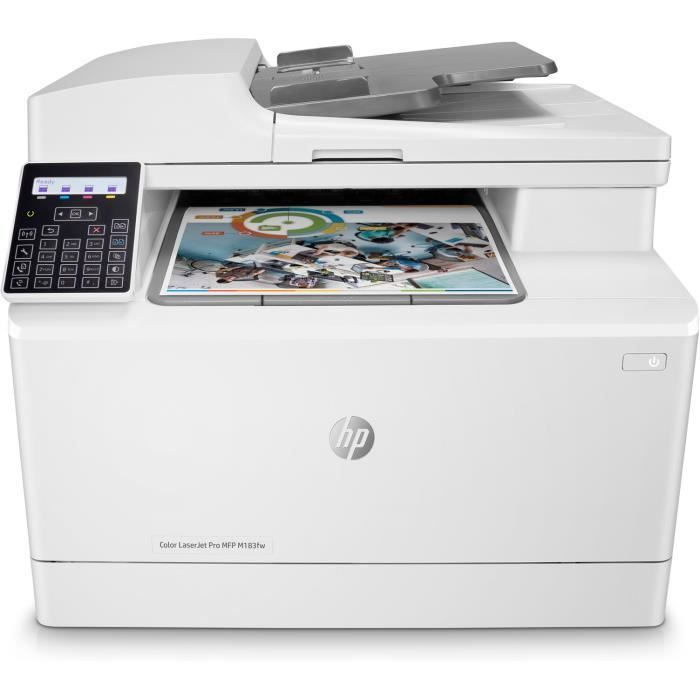 HP Color LaserJet Pro M183fw Multifunction Printer - Color Laser, Copy, Scan - Ideal for Professionals