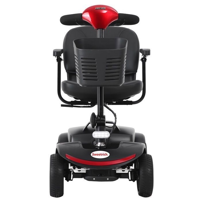 Scooter électrique SWEETRICH S1-Sport, Rouge, Freins Intelligents, Roues Anti-Basculement, Absorption des Chocs, Manipulation