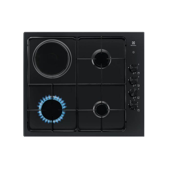 Electrolux 4-burner mixed hob, black - EGL62821OB