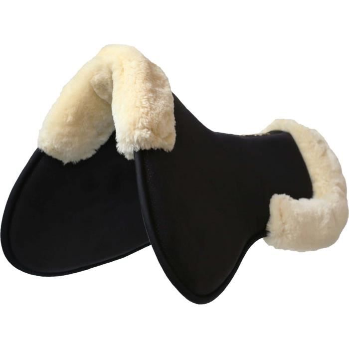 Kentucky Absorb Sheepskin Anatomical Horse Back Pad - Natural Black - Full
