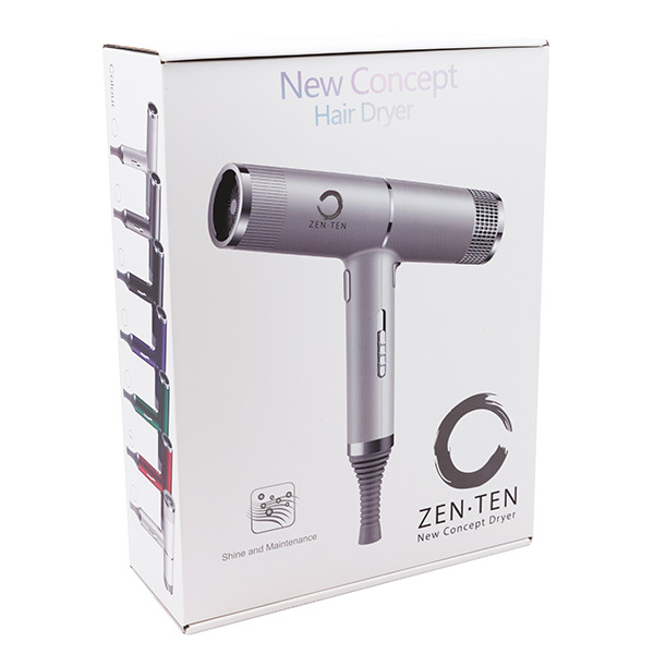 Zenten New Concept T-alakú könnyű hajszárító, piros szatén