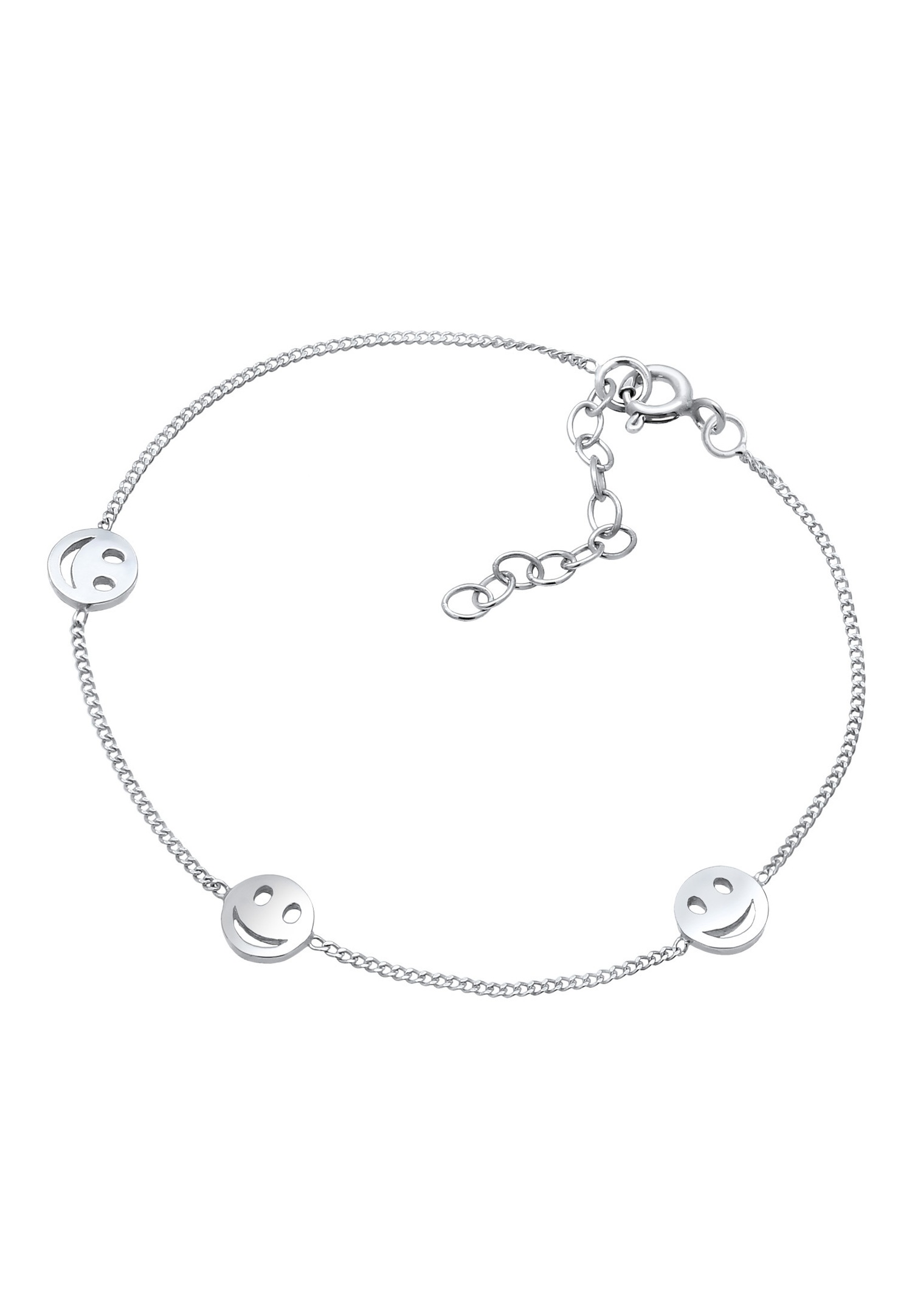 Elli avec Smiling face Pendentif Joyeux Femme - Argent (925/1000)