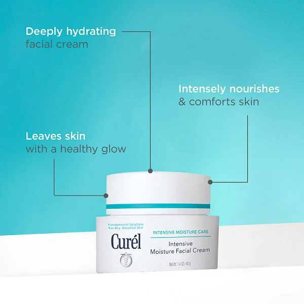 Curel Intensive Feuchtigkeitscreme fürs Gesicht 40 g
