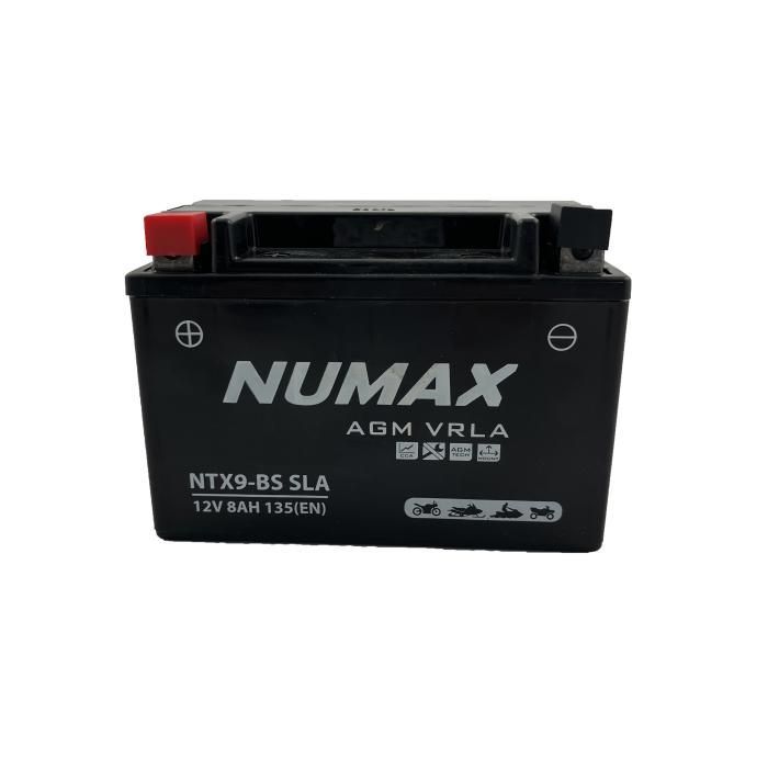 Batería sellada para motocicleta Numax AGM NTX9-BS / YTX9-BS SLA - 12V 8Ah 135A(EN)
