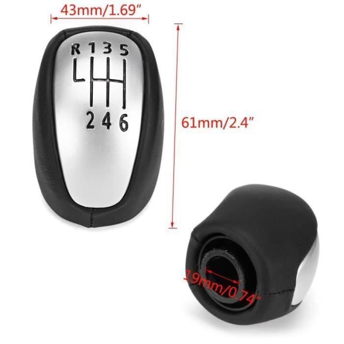 Pomo/palanca de cambios de 6 velocidades de Maunel para Laguna Mk3 2007-2014