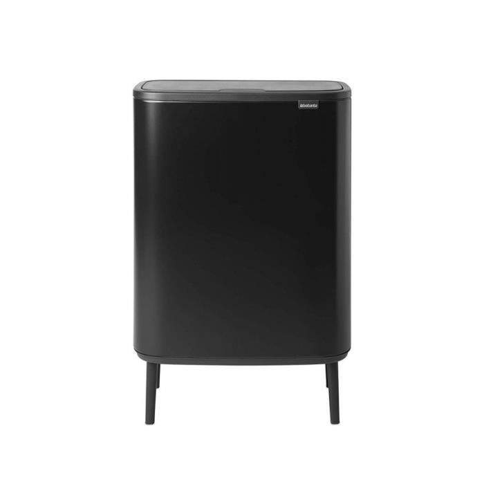 Cubo de basura - Brabantia - Bo Touch Bin Hi - 60L - Negro mate