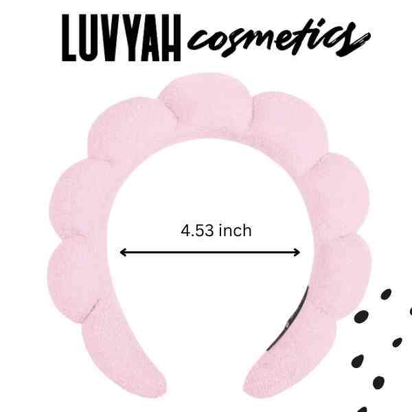 Luvyah Cosmetics Bubble Spa Hoofdband van badstof, roze