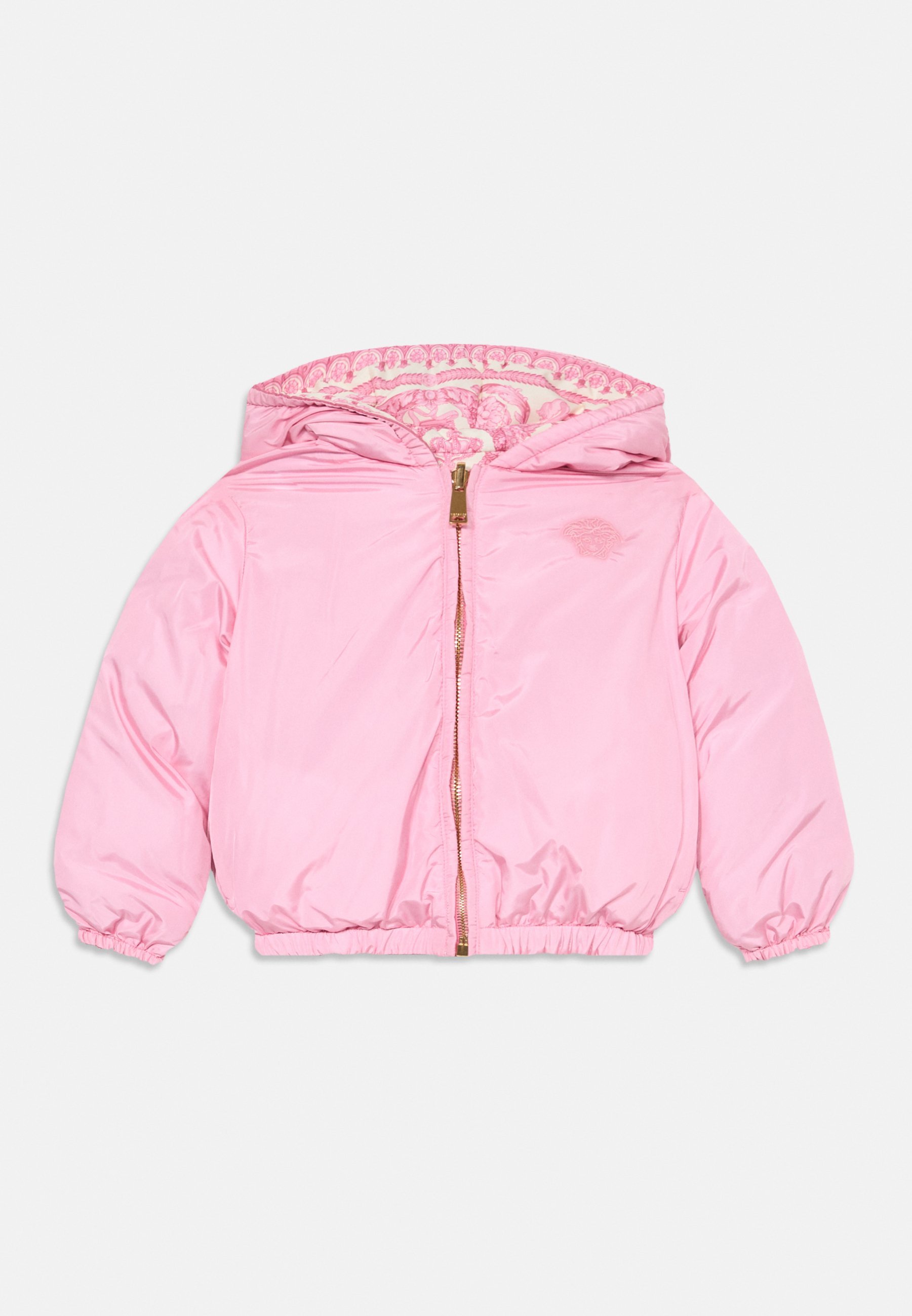 Versace omkeerbare jas Barocco voor kinderen, unisex - Donsjas - gebroken wit/pastelroze
