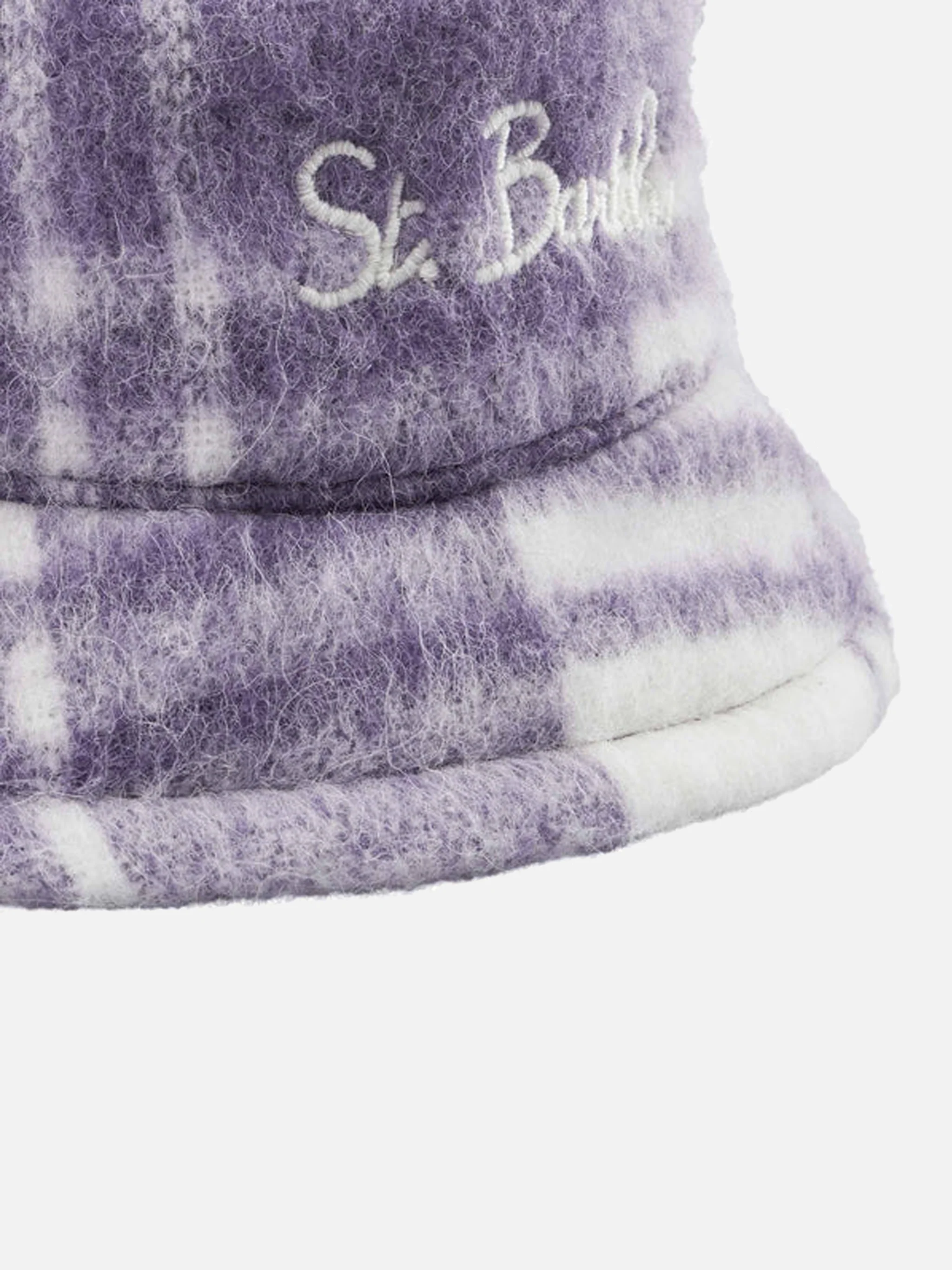 Cappello da donna modello pescatore con stampa tartan