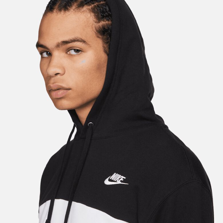 Club + French Terry Color-Blocked Hoodie