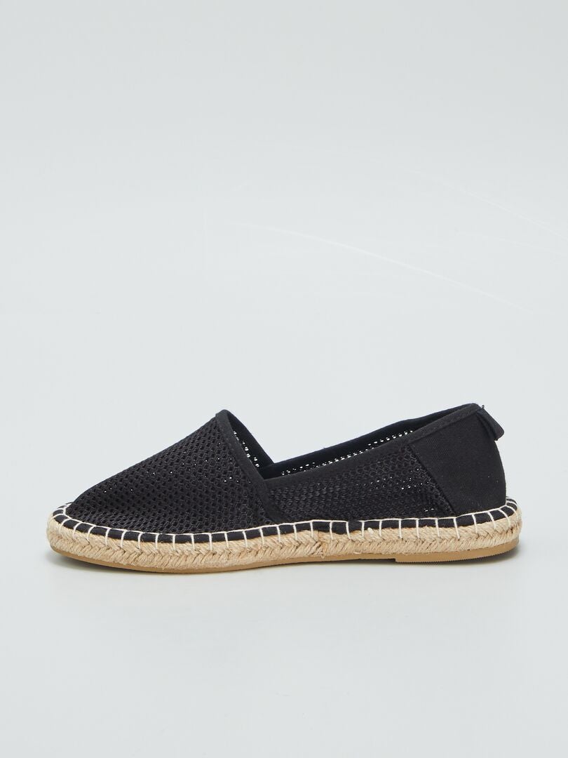 Espadryle jutowe - CZARNE