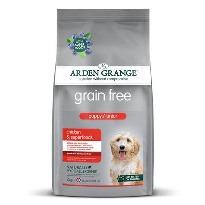 Arden Grange Puppy/Junior - kuře bez obilovin a superpotraviny