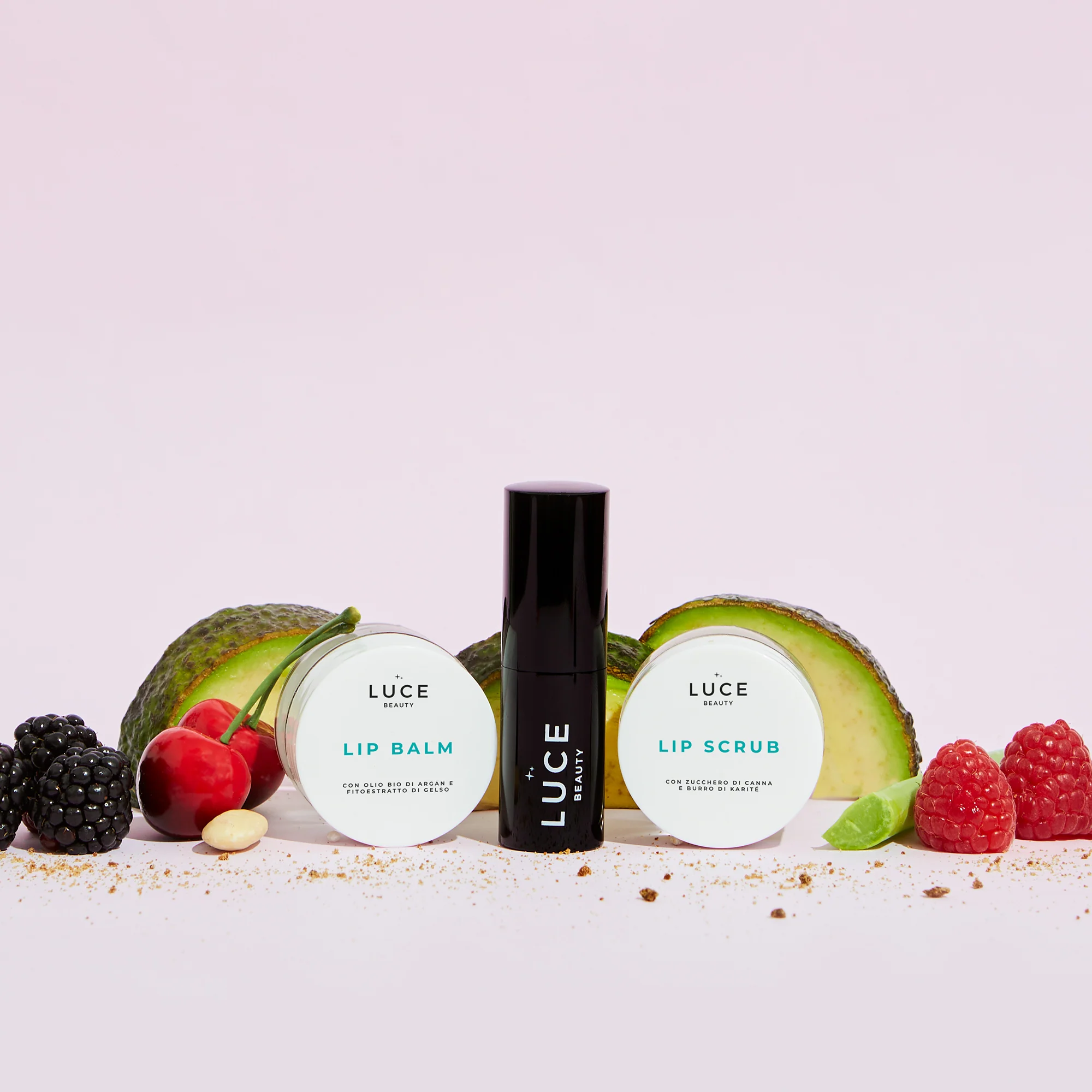 Kit That's Amore Lip Kit - Cofanetto Idratante, Cofanetto Occhi e Labbra, Cofanetto Make Up, Esfoliante Labbra, Balsamo Labbra, Rossetto
