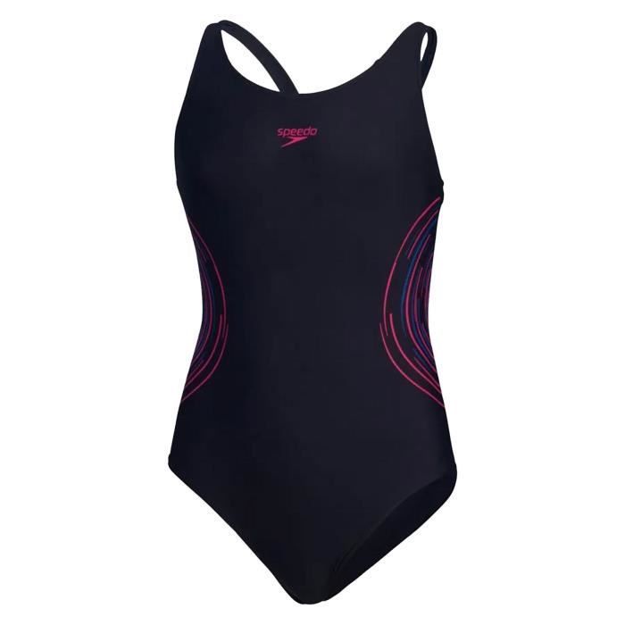 One-piece swimsuit - Speedo - Eco-friendly design - X-back - Women's - Black