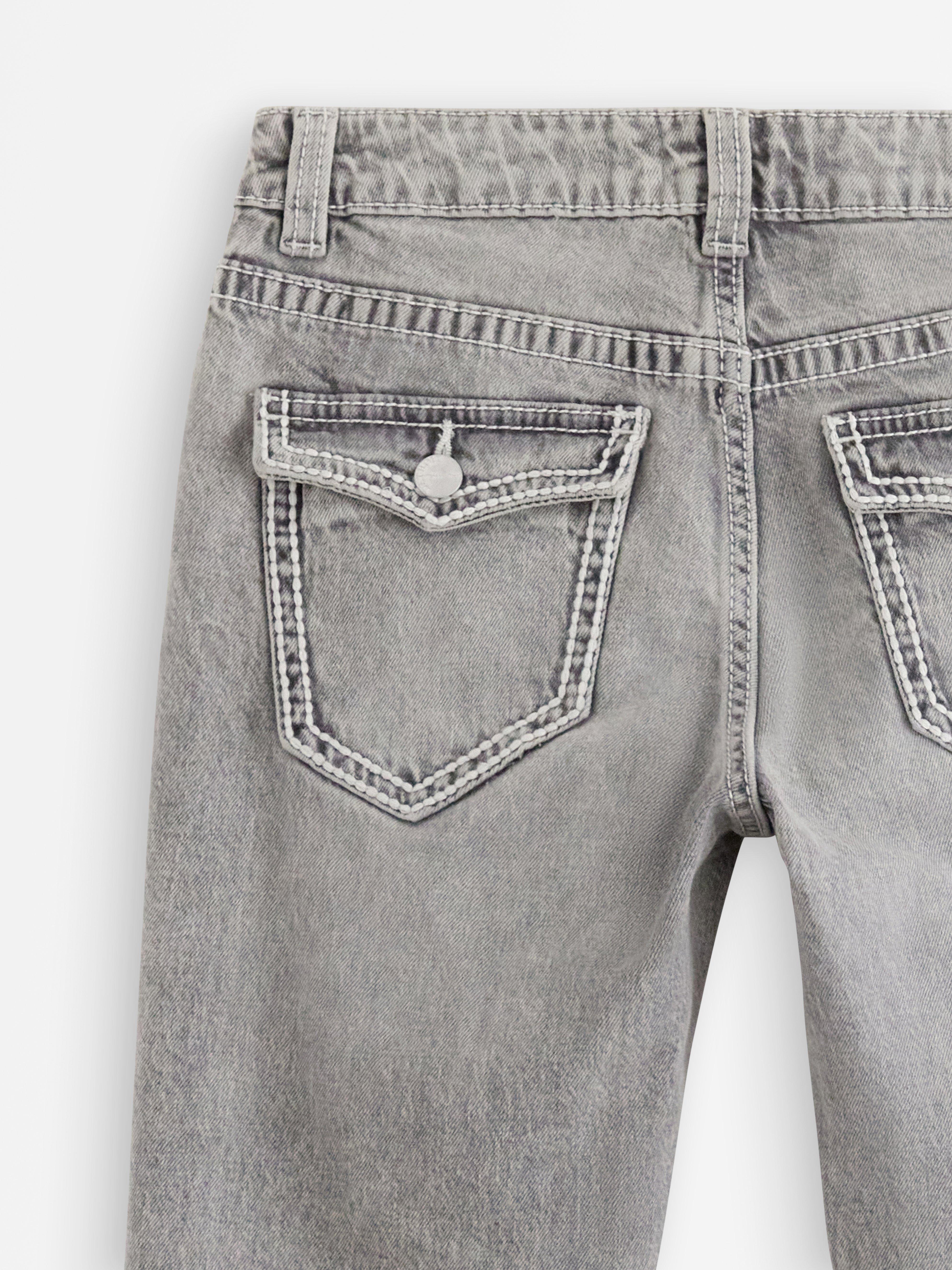 Pantalones vaqueros acampanados FREJA grises