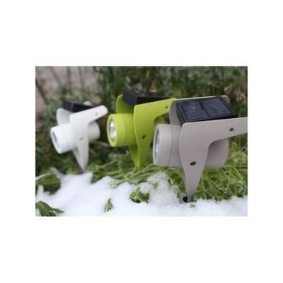 Solar schijnwerper - Power Spot - Medium - 30 lumen - Taupekleurig staal - Werkt op zonne-energie