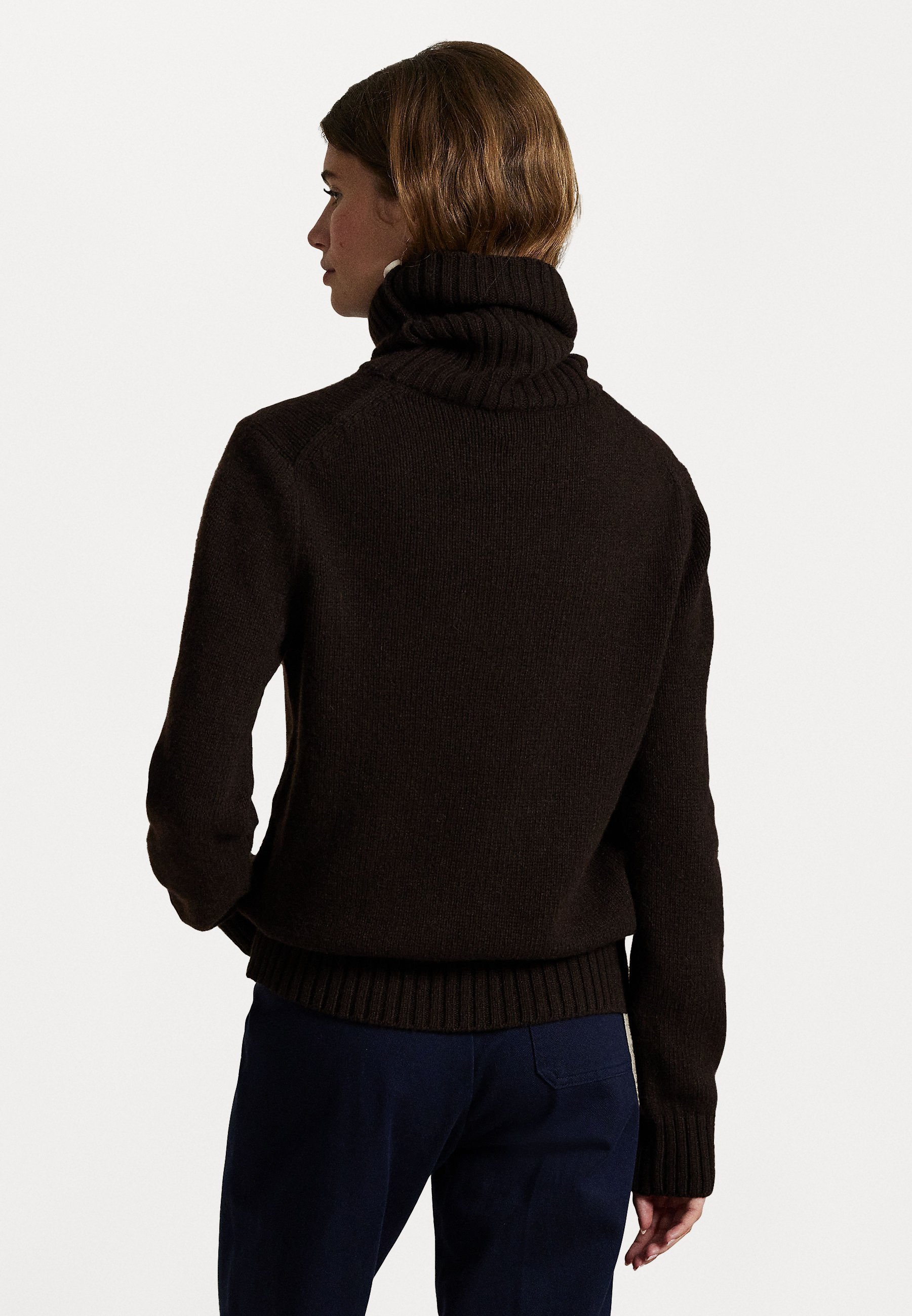 Polo Ralph Lauren WOOL ROLLNECK JUMPER - Jumper - walnut brown