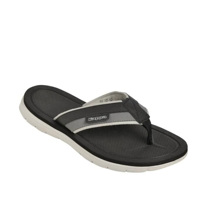Chanclas para hombre - Cesarus - Negras - Talla 44 - Parte superior de PU/Textil - Suela de Phylon