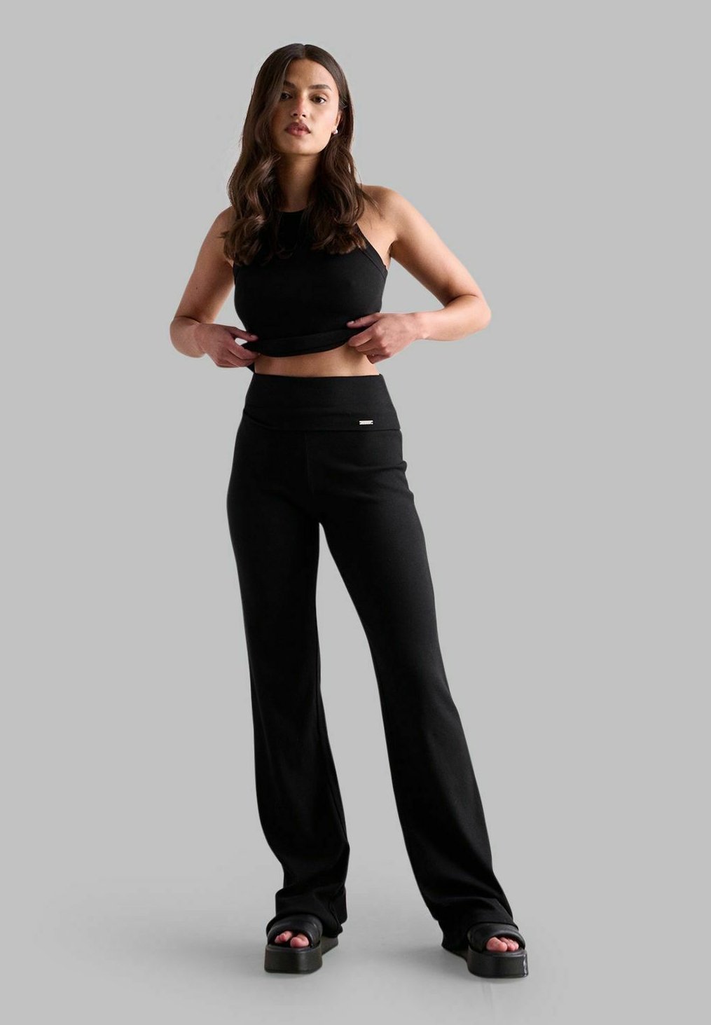 aim'n® EASE RIBBED - Broek - zwart