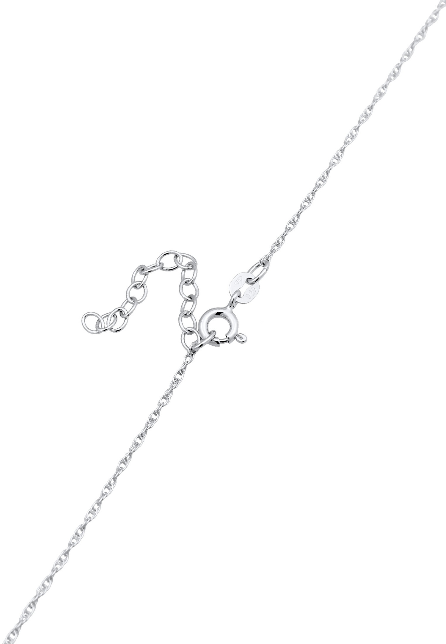 Elli Femmes choker papillon pendentif avec cristaux de zirconium en argent sterling 925