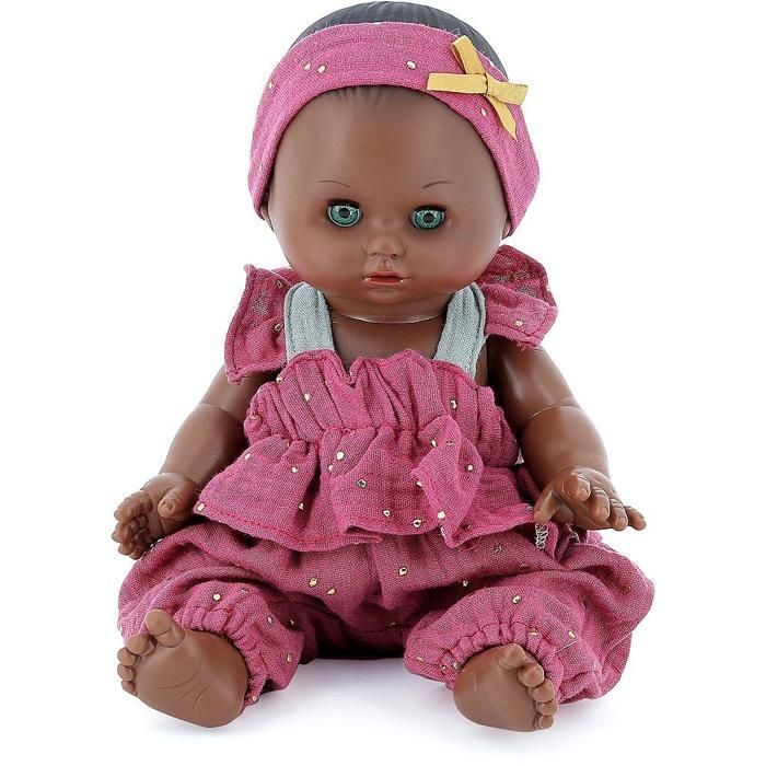 Poupon Petit-Câlin - PETITCOLLIN - Lya - Rose - 28 cm - Fabriqué en France