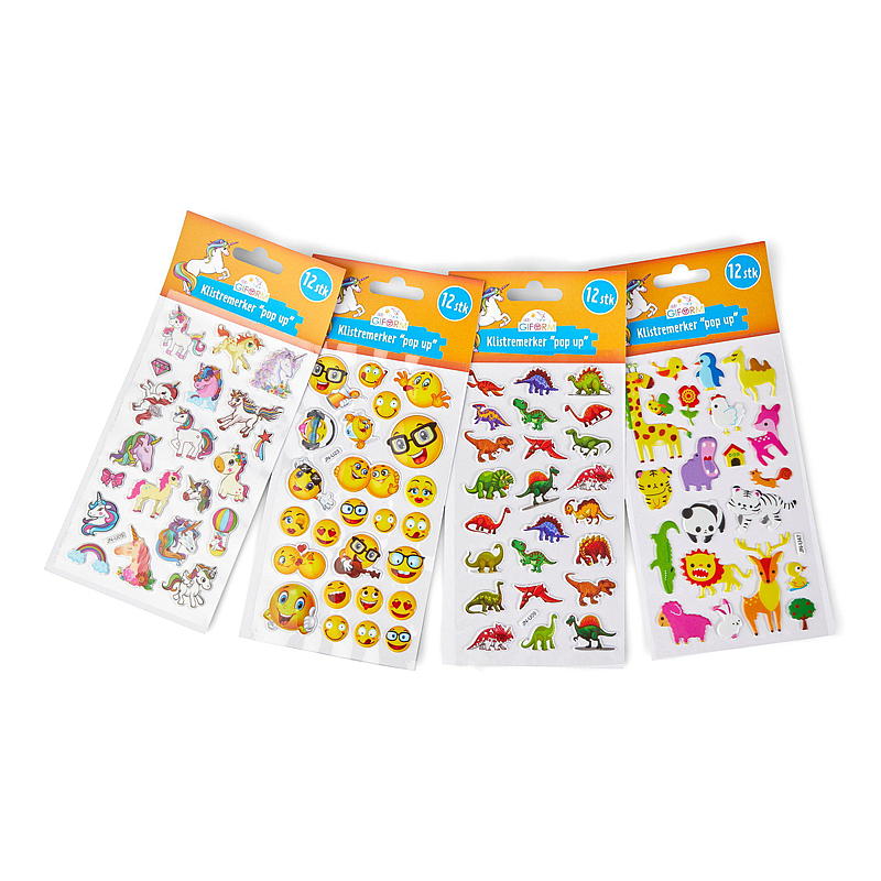 Adesivi Giform 12 pezzi pop-up